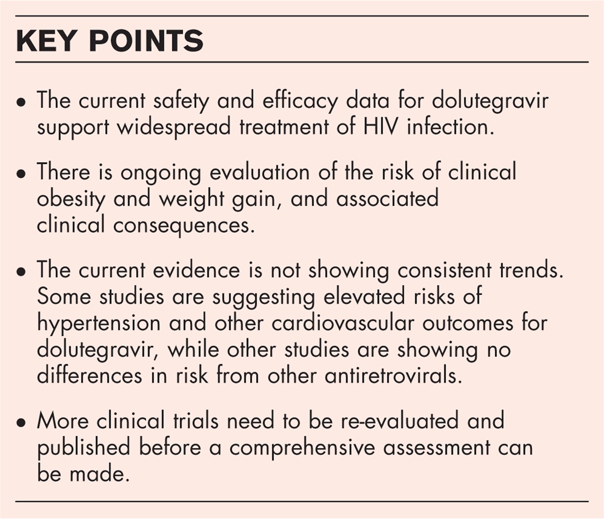 Clinical consequences of weight gain during treatment for HIV infection