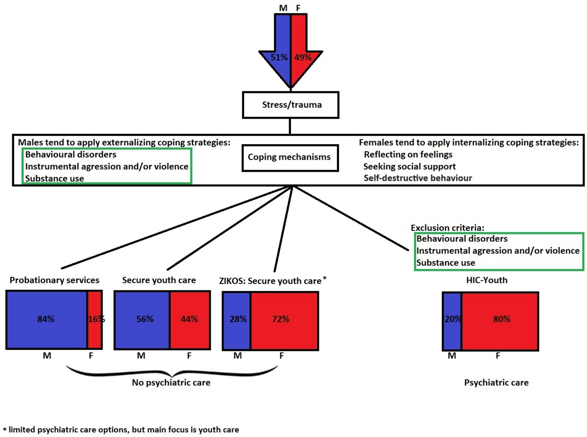 Position Paper: fragmented youth healthcare services in the Netherlands endanger treatment of teenage boys with psychiatric disorders
