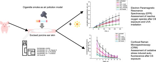 Evidence of the protective effect of anti-pollution products against oxidative stress in skin ex vivo using EPR spectroscopy and autofluorescence measurements