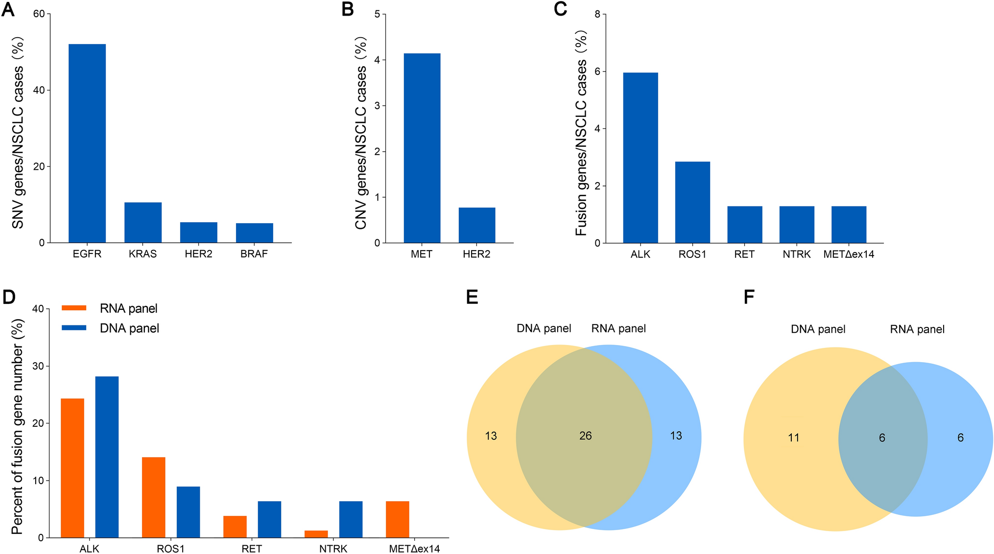 Identification of gene variation feature for targeted therapy of non-small cell lung cancer through combined method of DNA and RNA sequencing