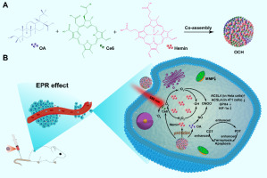 A carrier-free tri-component nanoreactor for multi-pronged synergistic cancer therapy