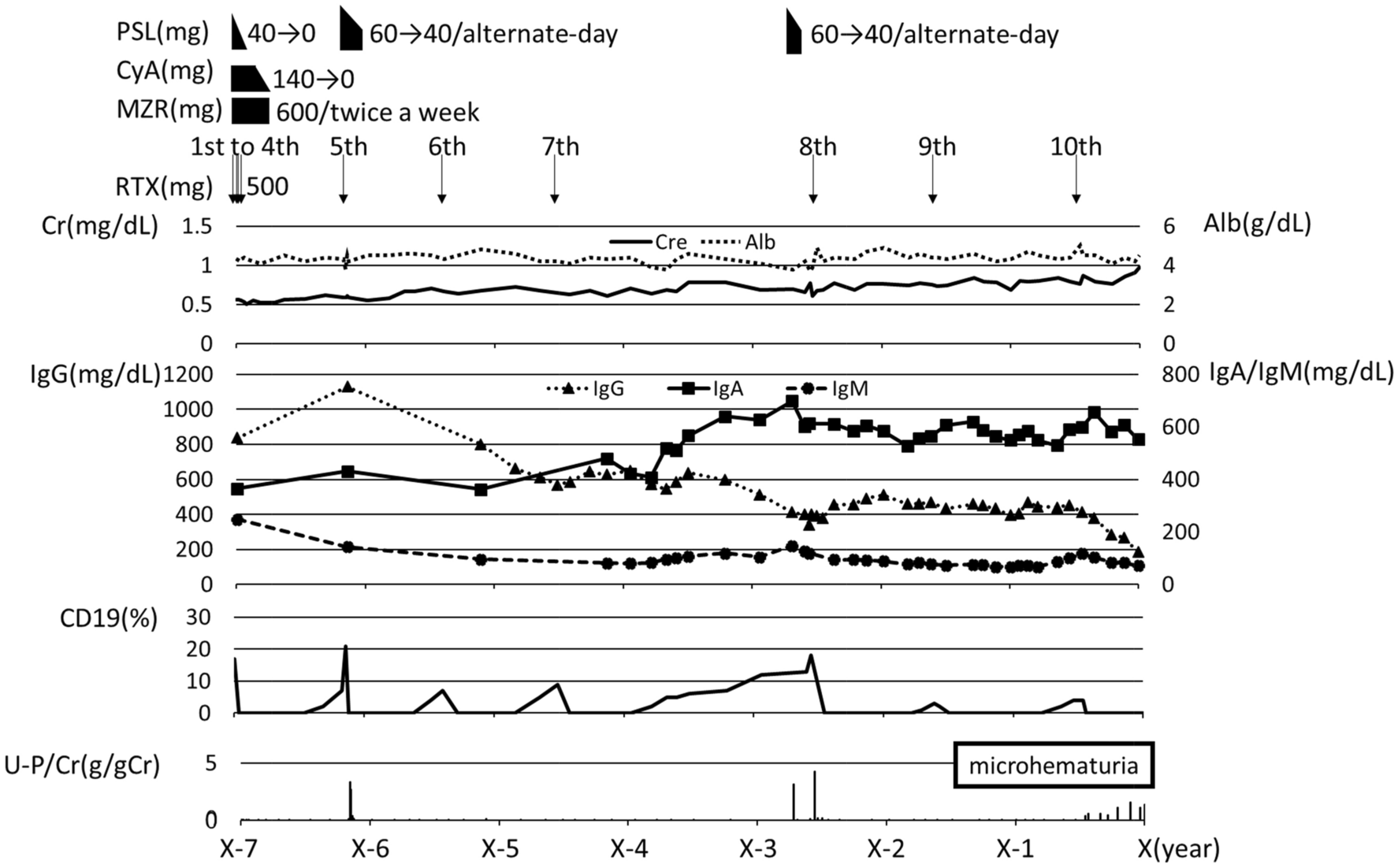 A case diagnosed with IgA nephropathy during a complete remission of minimal change nephrotic syndrome treated with rituximab