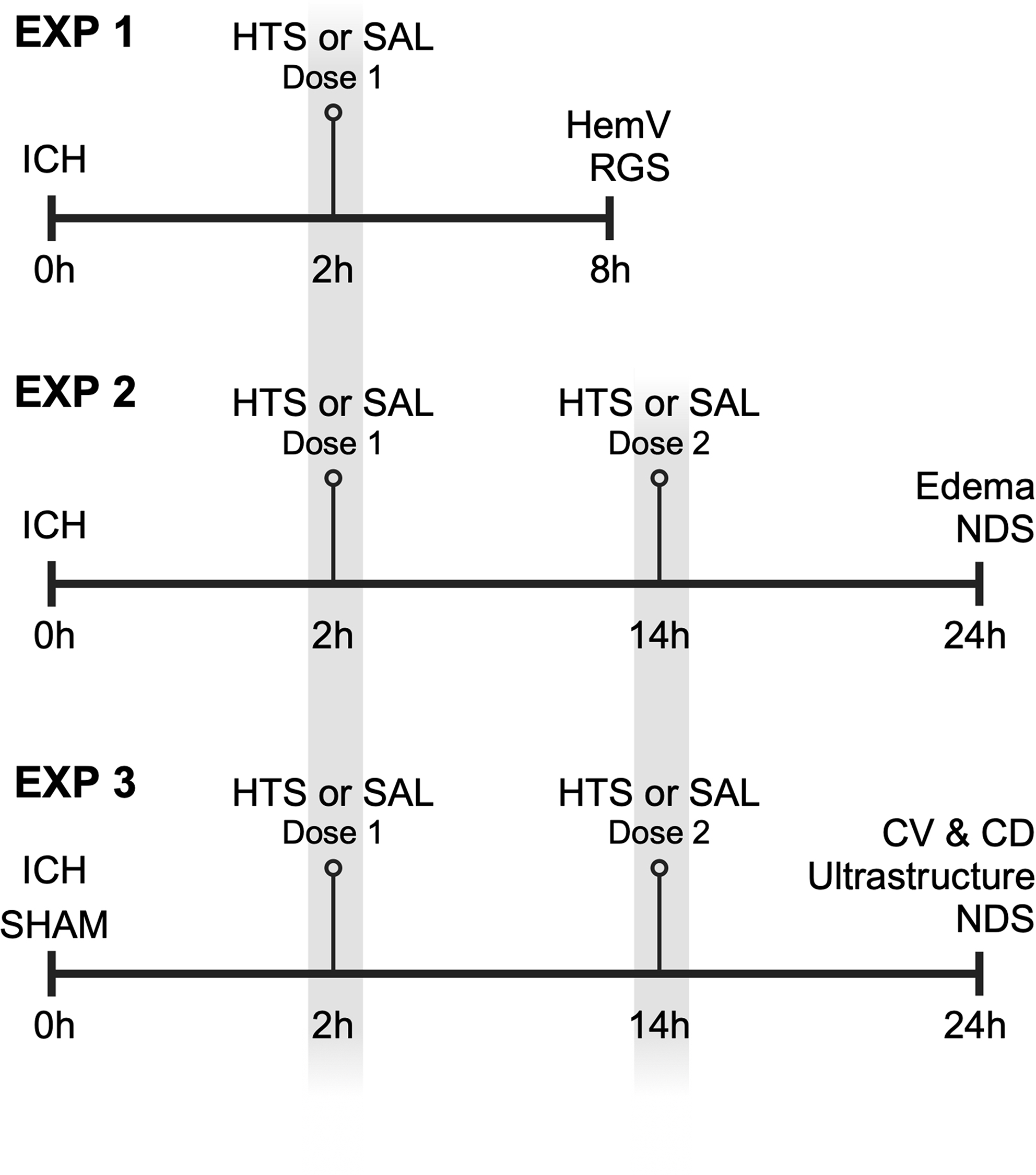 No Benefit of 3% Hypertonic Saline Following Experimental Intracerebral Hemorrhage