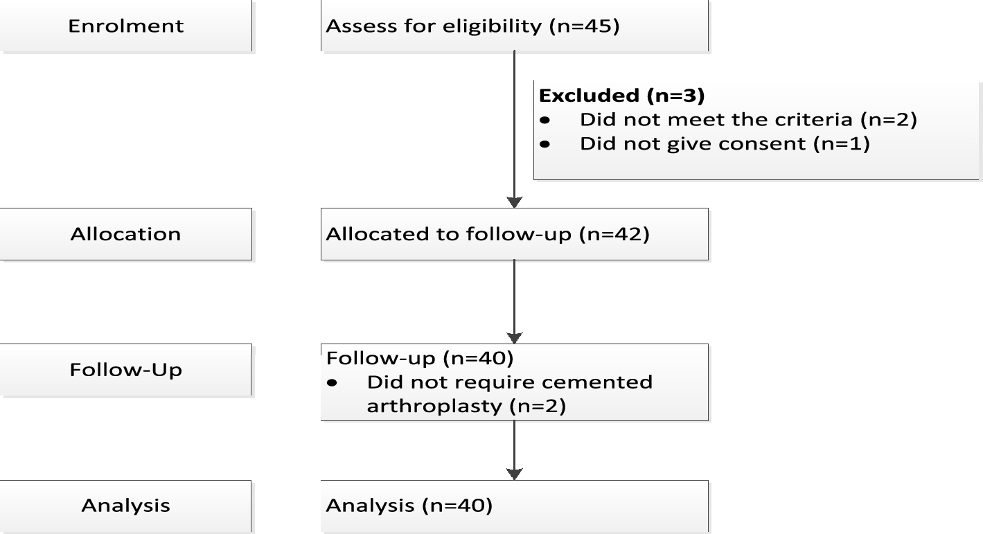 What is the Incidence of Bone Cement Implantation Syndrome in Elderly patients Undergoing Cemented Stem Hemiarthroplasty ? An Evaluation of 40 Patients