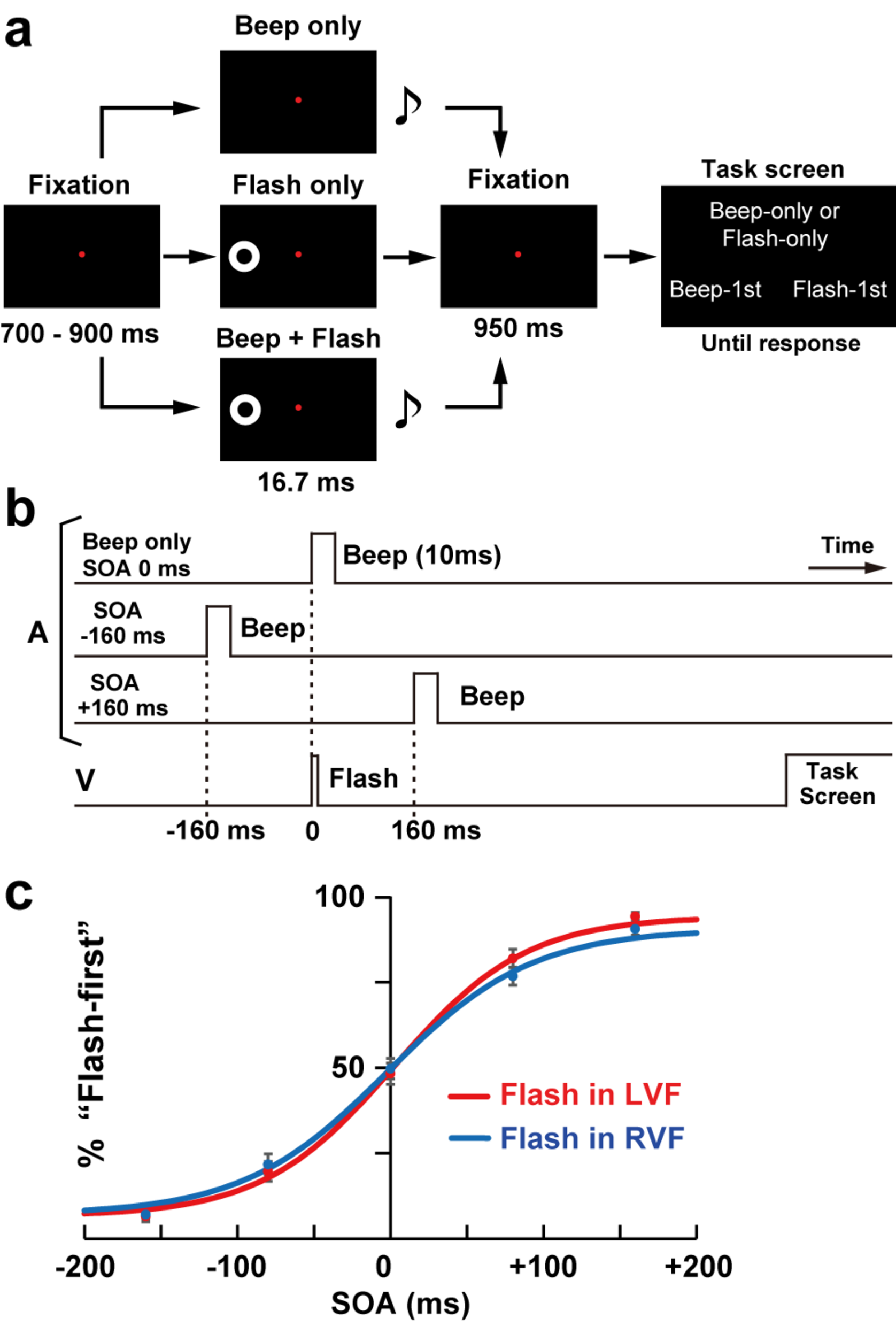 The role of beta band phase resetting in audio-visual temporal order judgment