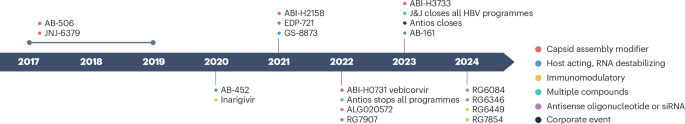 New potent HBV replication inhibitors for the management of chronic hepatitis B are needed