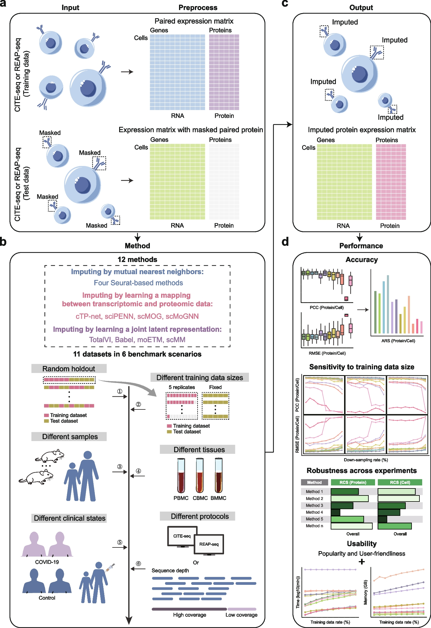 Benchmarking single-cell cross-omics imputation methods for surface protein expression
