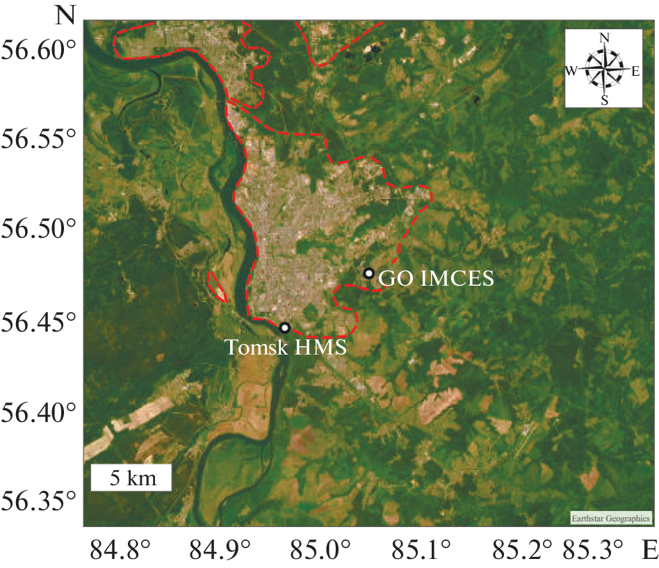 Variability of the Surface Electric Field under the Influence of Meteorological Conditions According to Observations in Tomsk
