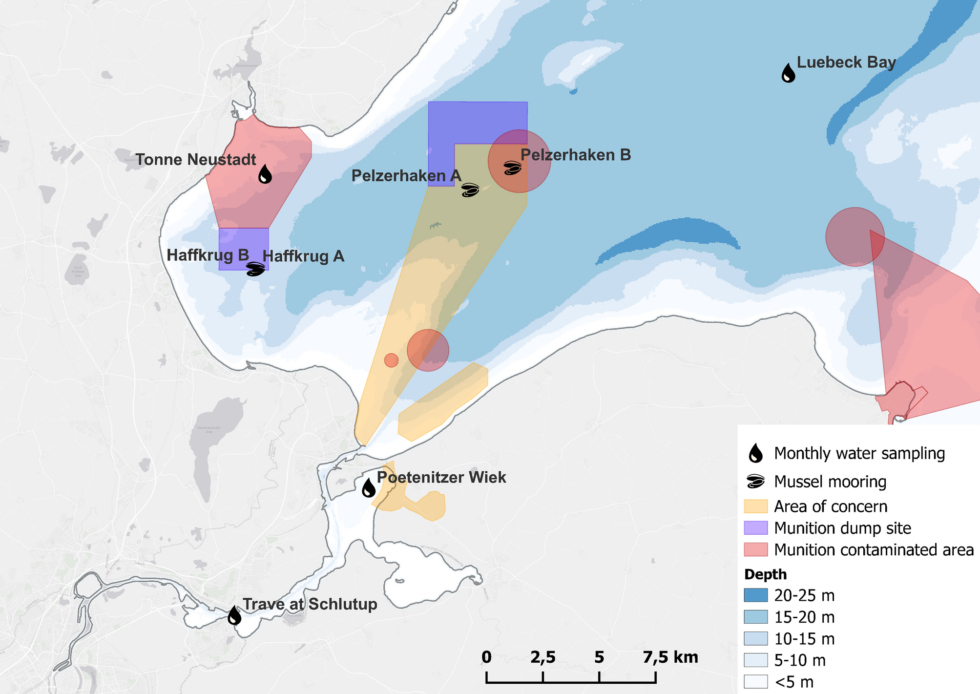 Towards a good environmental status: a 4-year monitoring study on the contamination of the Bay of Luebeck with energetic compounds prior to munitions remediation