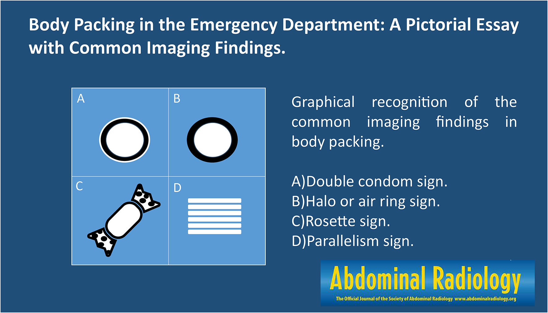 Body packing in the emergency department: a pictorial essay with common imaging findings
