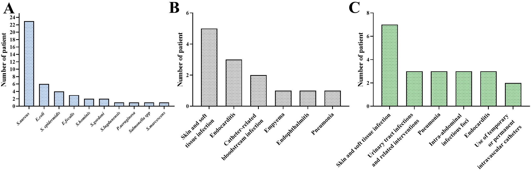 Risk factors and clinical characteristics of spondylodiscitis: a comparative study