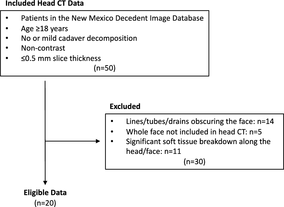 Manual and automated facial de-identification techniques for patient imaging with preservation of sinonasal anatomy