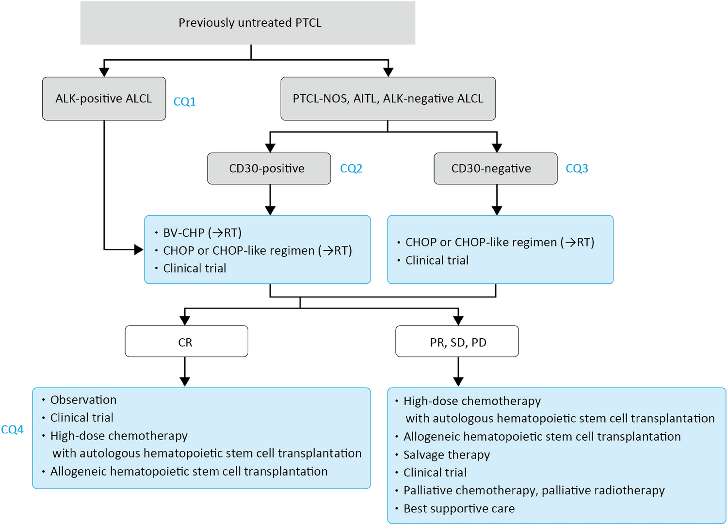 JSH practical guidelines for hematological malignancies, 2023: II. Lymphoma 7. Peripheral T-cell lymphoma (PTCL)