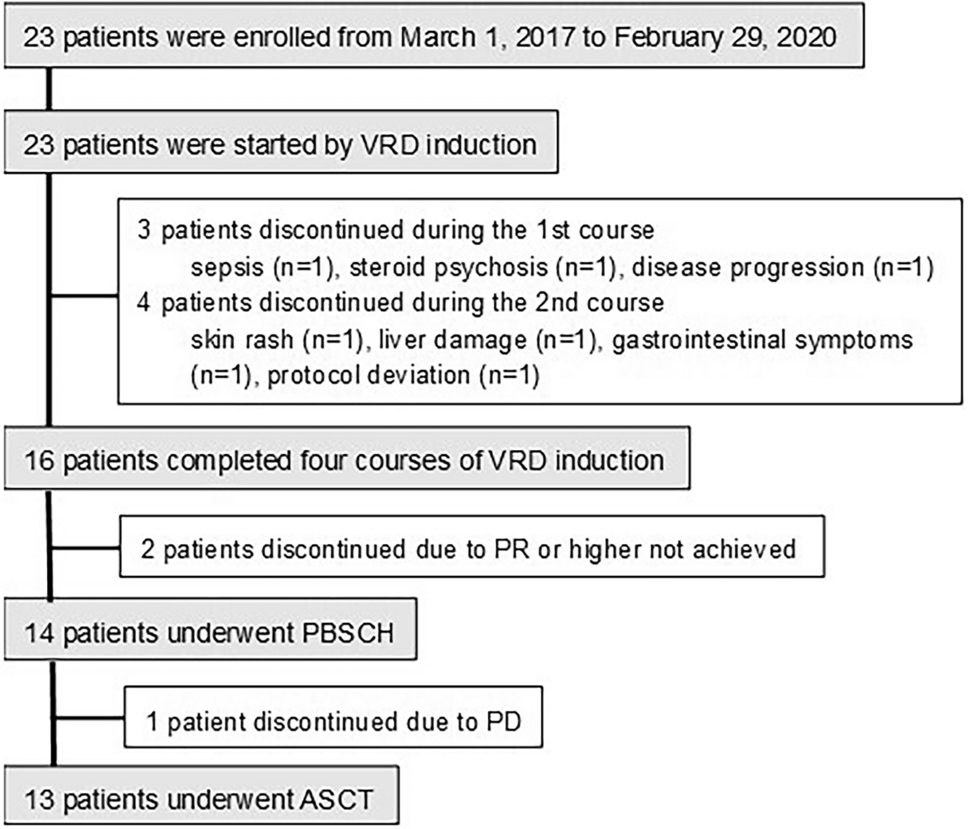 A phase 2 trial of VRD induction for transplant-eligible Japanese patients with newly diagnosed multiple myeloma