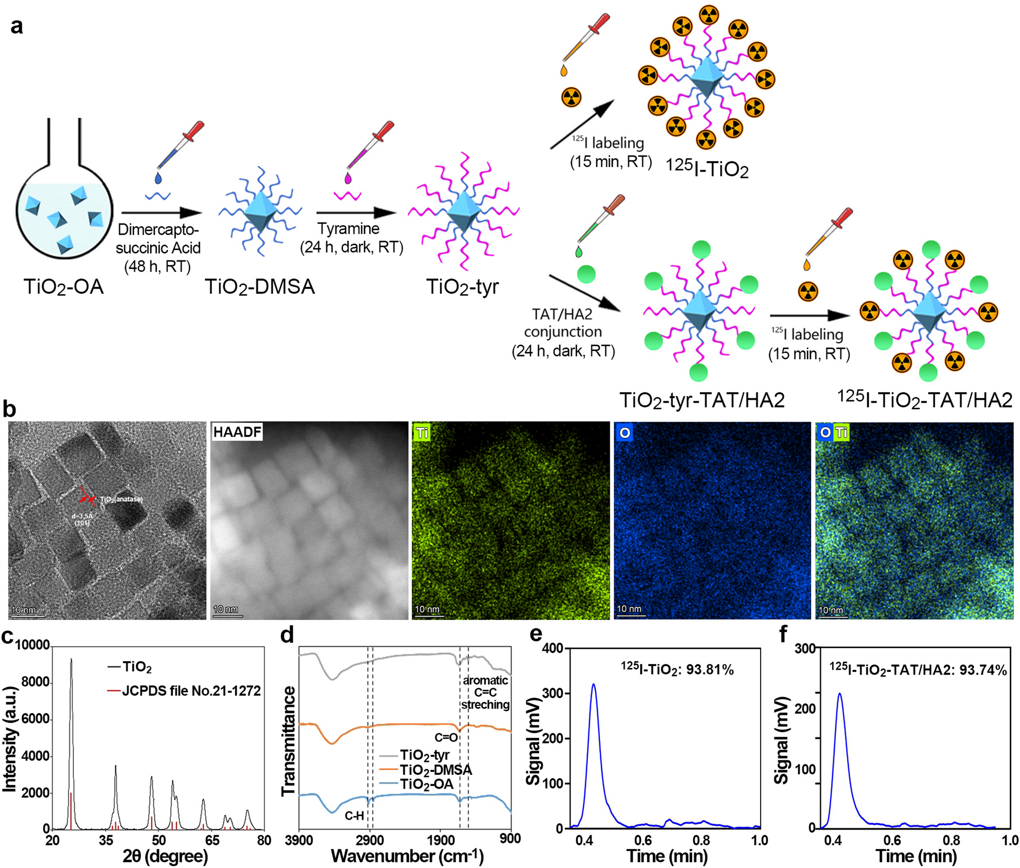 Lysosome-escaping and nucleus-targeting nanomedicine for enhanced cancer catalytic internal radiotherapy