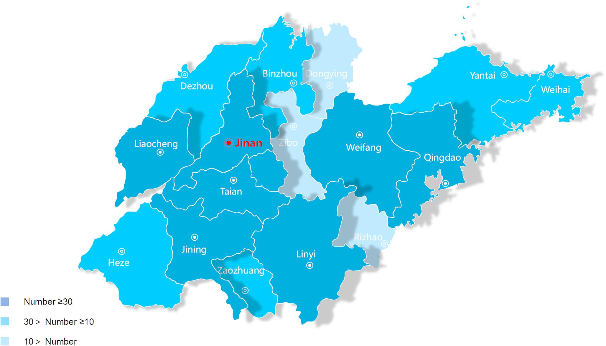Implementation and clinical management status of smart care and smart technology systems in Shandong Province, China: a multicentre cross-sectional study