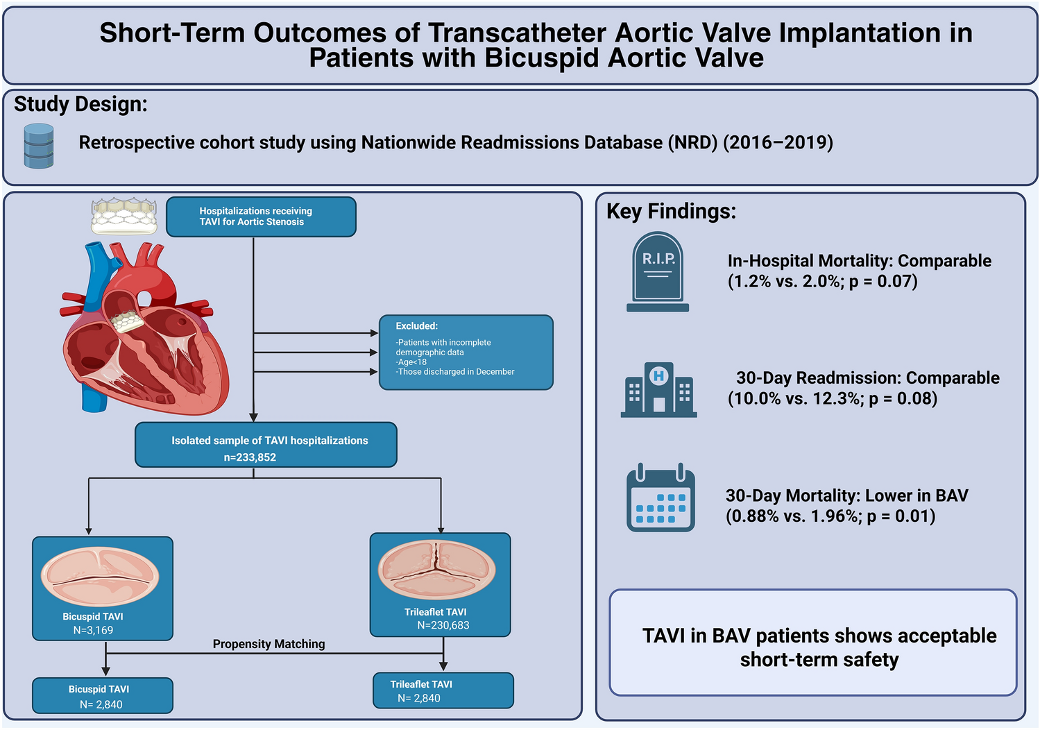 Short-term outcomes of transcatheter aortic valve implantation in patients with bicuspid aortic valve: insights from nationwide readmission analysis