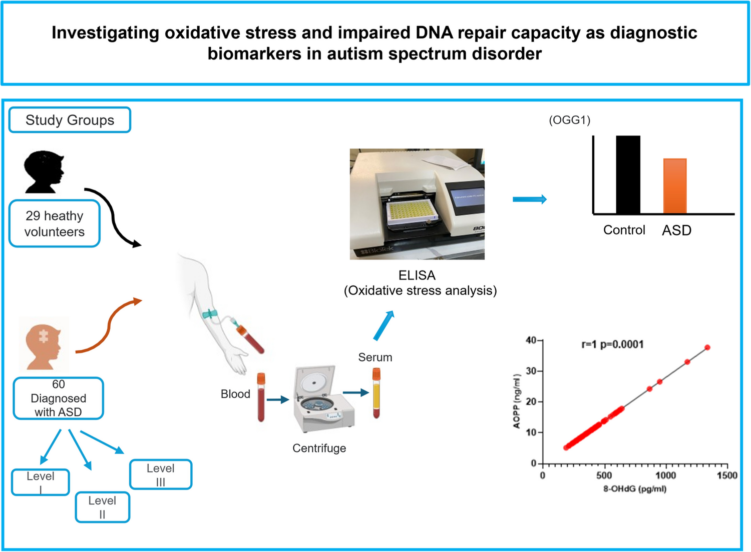 Investigating Oxidative Stress and Impaired DNA Repair Capacity as Diagnostic Biomarkers in Autism Spectrum Disorder