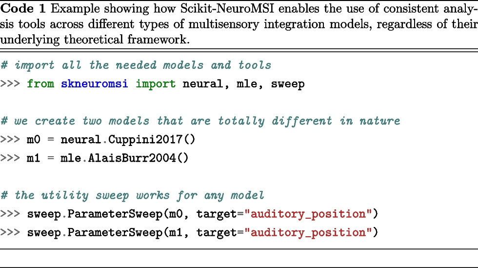 Scikit-NeuroMSI: A Generalized Framework for Modeling Multisensory Integration