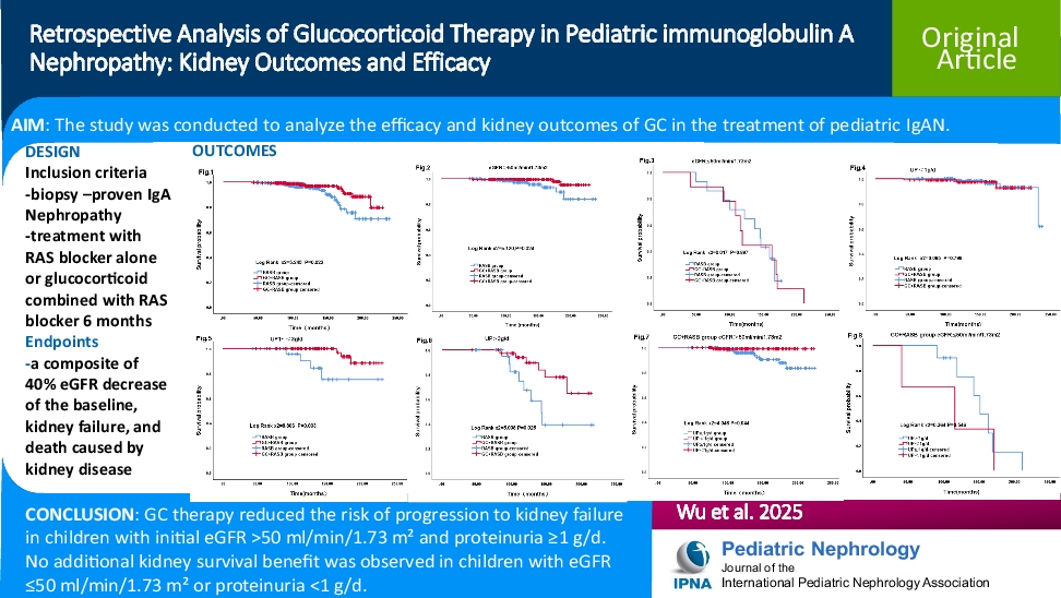Retrospective analysis of glucocorticoid therapy in pediatric immunoglobulin A nephropathy: Kidney outcomes and efficacy