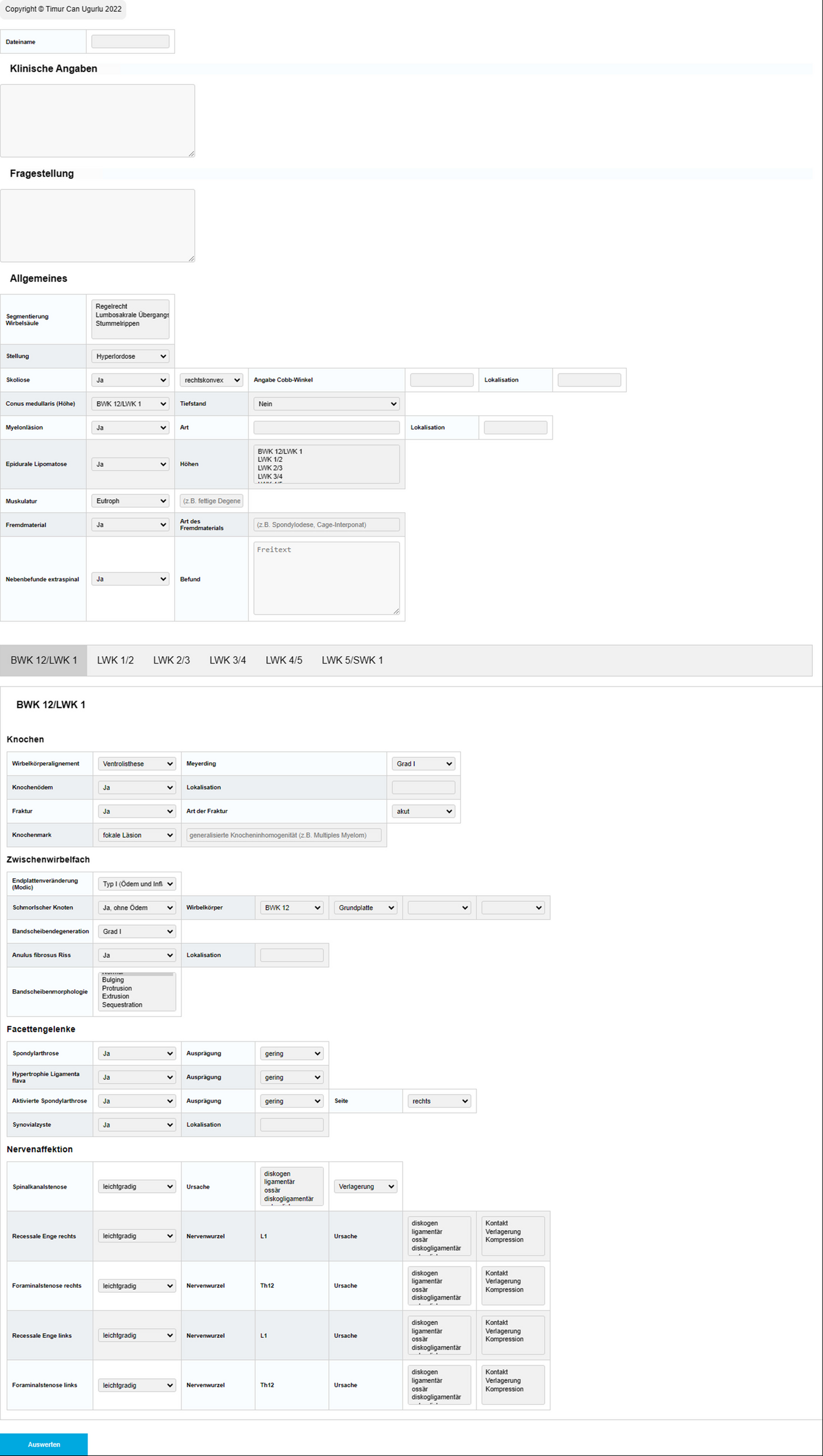 Structured vs. unstructured MRI reporting for lumbar spine degenerative conditions: a comparative evaluation using a custom radiology template