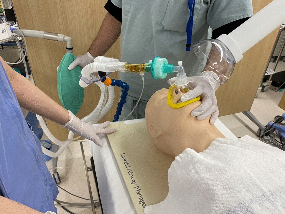 Reduction method of exposure of anesthesiologists to inhalational anesthetics