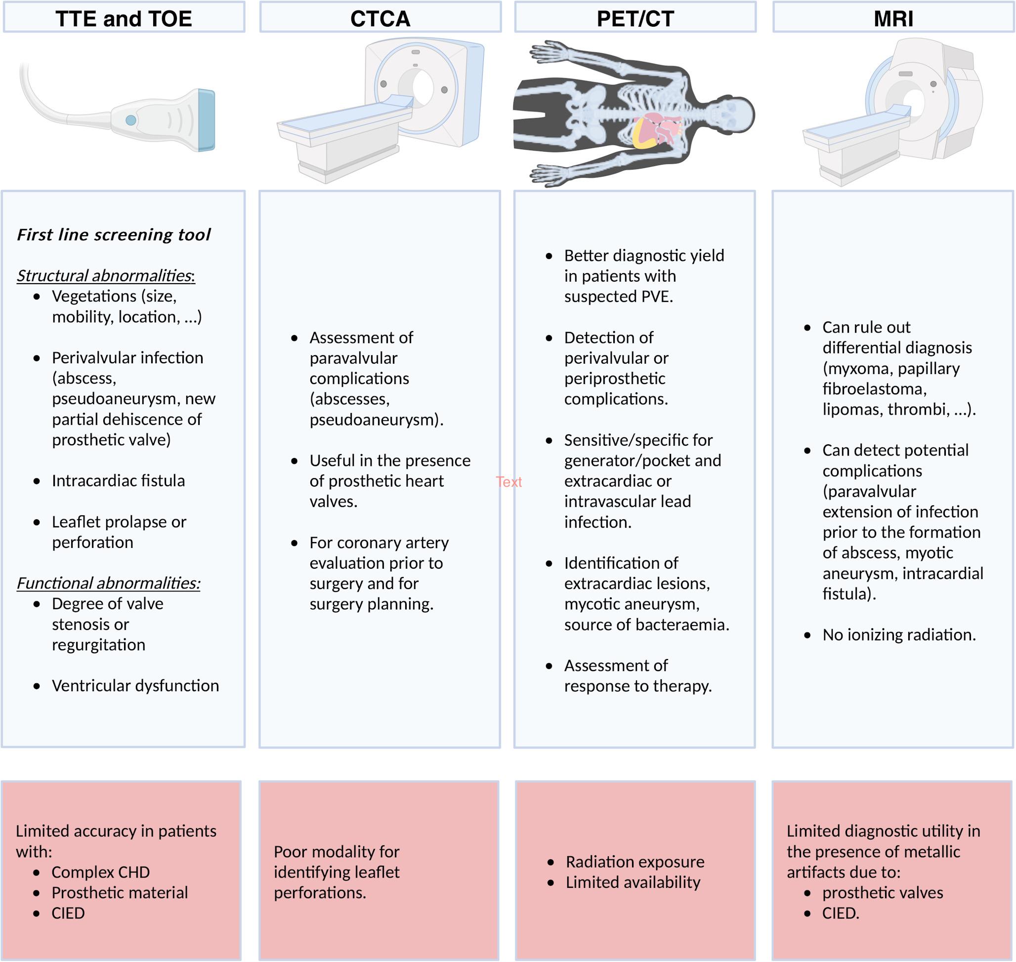 A multimodality imaging approach to the diagnosis of infective endocarditis: incremental value of combining modalities