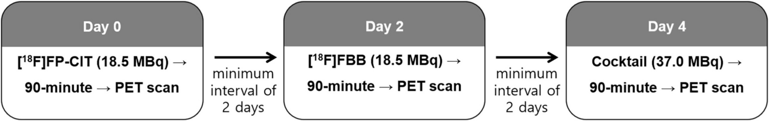 Combining Dopamine Transporter and Amyloid PET Tracer: A Preclinical Study on Dual-Target Imaging