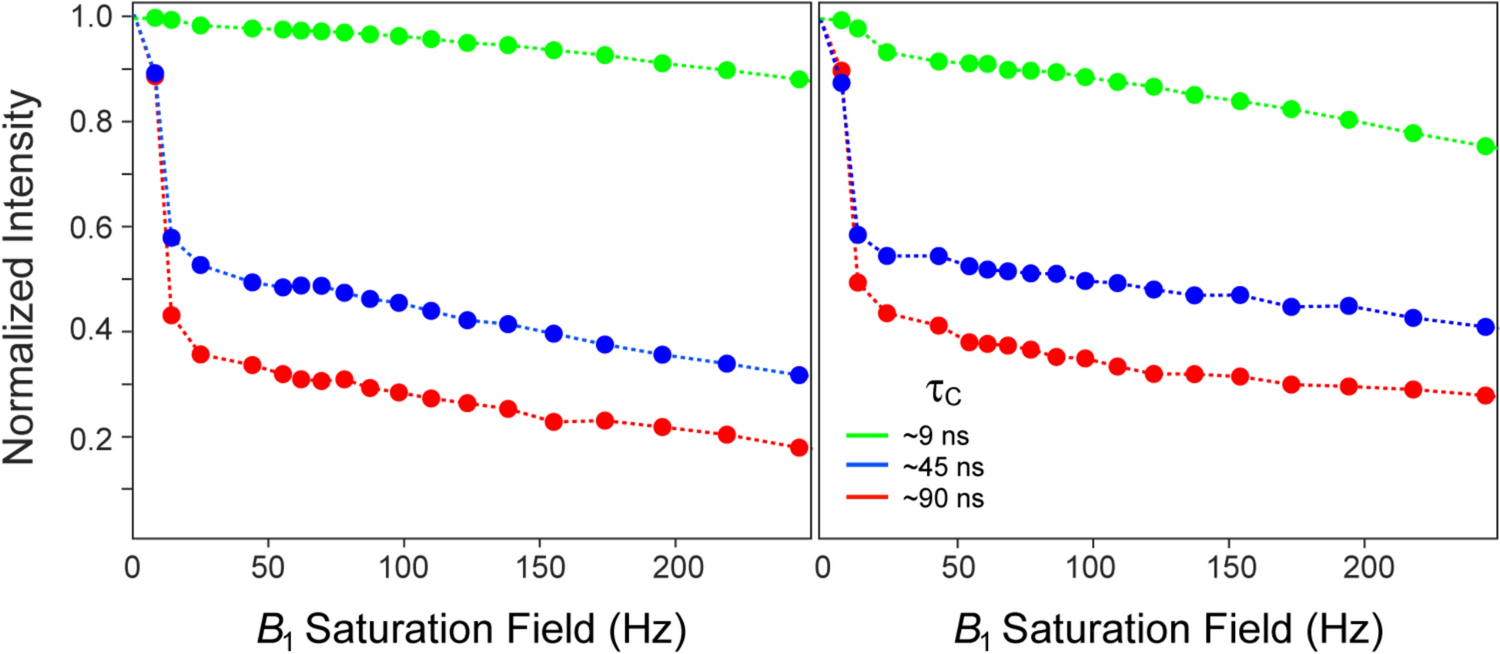 Estimating cross-relaxation rates between methyl and neighboring labile proton spins in high molecular weight proteins