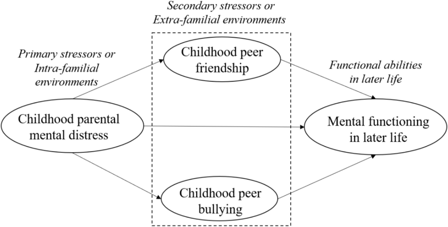 The long shadow of family-internal and -external adverse childhood experiences: associations with mental functioning in middle-aged and older cancer survivors