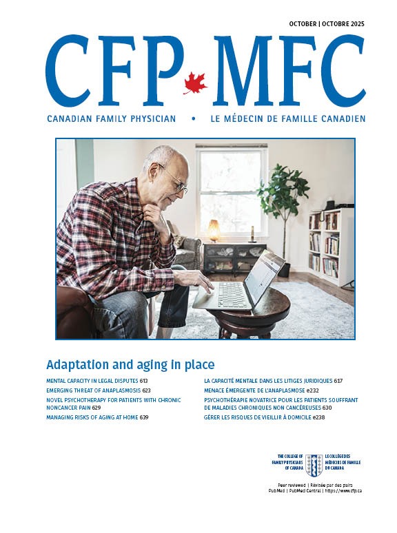 Gerer les risques de vieillir a domicile: Facteurs a considerer pour soutenir les patients adultes plus ages