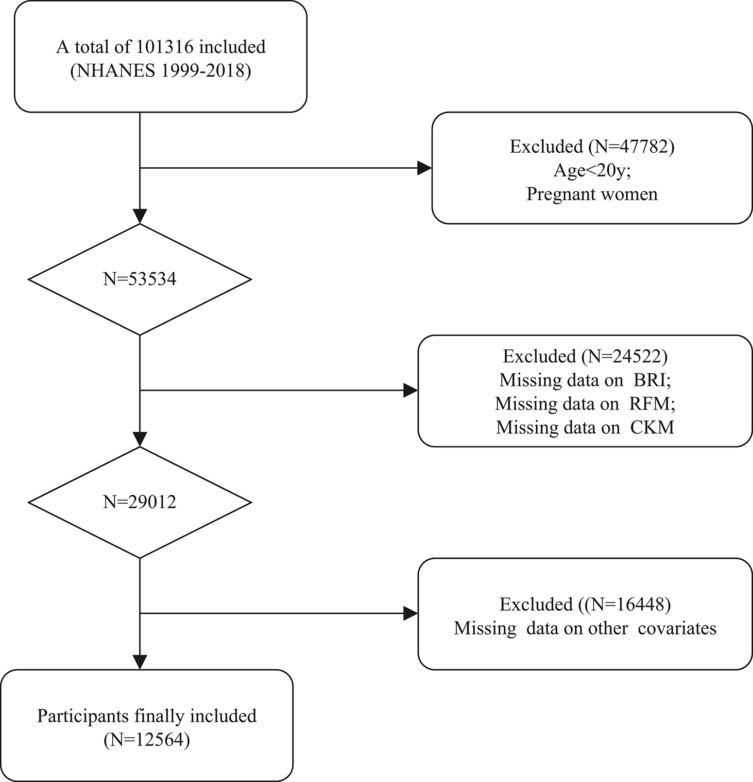 Body roundness index vs. Relative fat mass: associations with cardiovascular-kidney-metabolic syndrome in a cross-sectional study