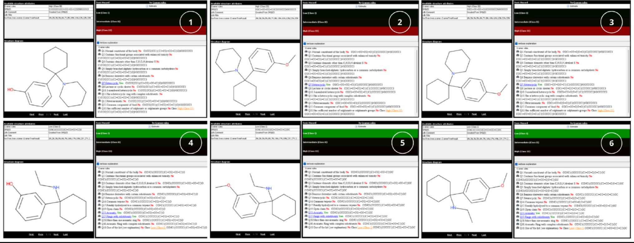 Qualitative and quantitative in silico toxicity profiling of “angel dust”: phencyclidine (PCP) analogues as new psychoactive substances (3-HO-PCP, 3-MeO-PCP, 4-MeO-PCP, 3-HO-PCE, 3-MeO-PCE, 4-MeO-PCE)