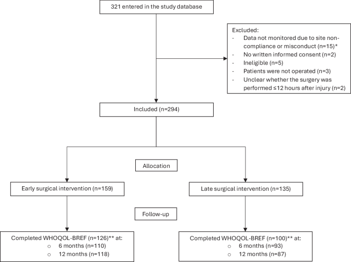 Early versus late surgical decompression in acute traumatic spinal cord injury: does it impact the quality of life?