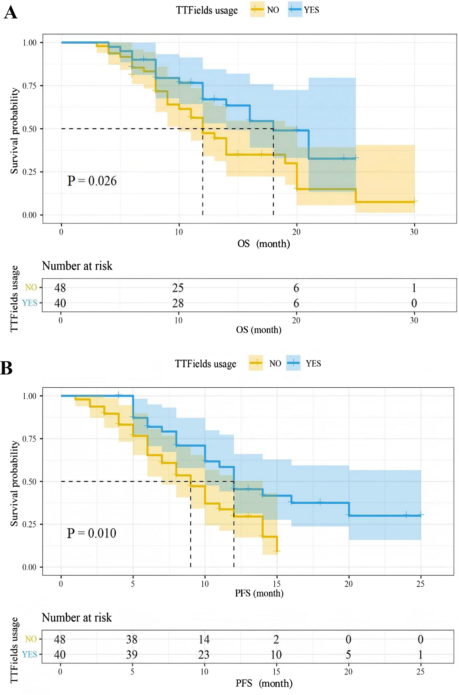 Tumor treating fields for newly diagnosed glioblastoma: a retrospective analysis