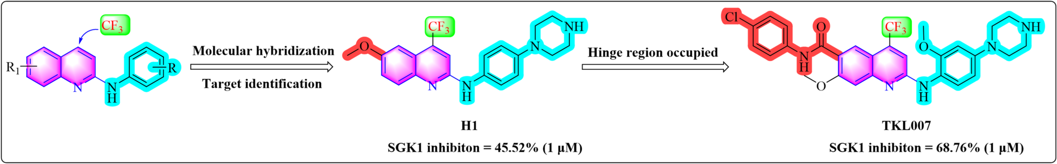 A trifluoromethyl quinoline derivative targets SGK1 and modulates the PI3K/AKT pathway to inhibit prostate cancer progression