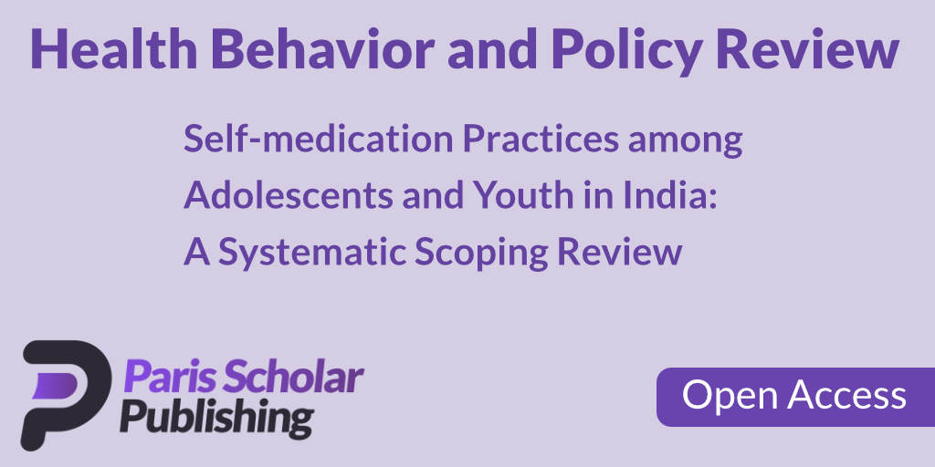 Self-medication Practices among Adolescents and Youth in India: A Systematic Scoping Review