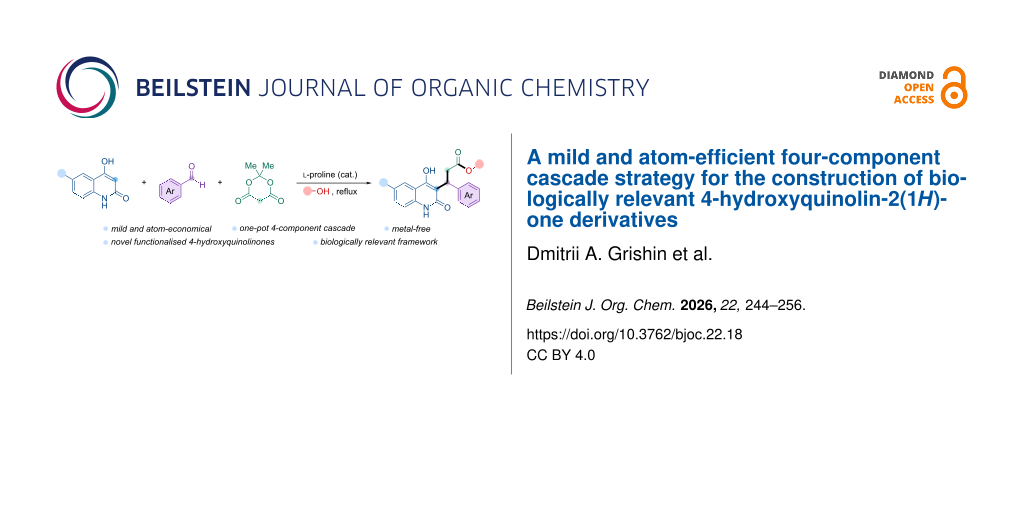 A mild and atom-efficient four-component cascade strategy for the construction of biologically relevant 4-hydroxyquinolin-2(1H)-one derivatives