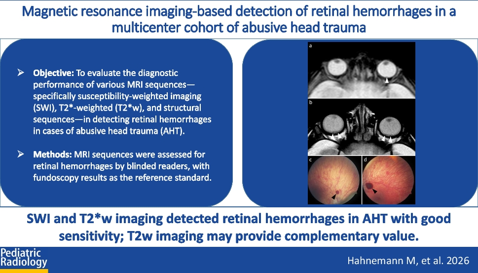 Magnetic resonance imaging-based detection of retinal hemorrhages in a multicenter cohort of abusive head trauma