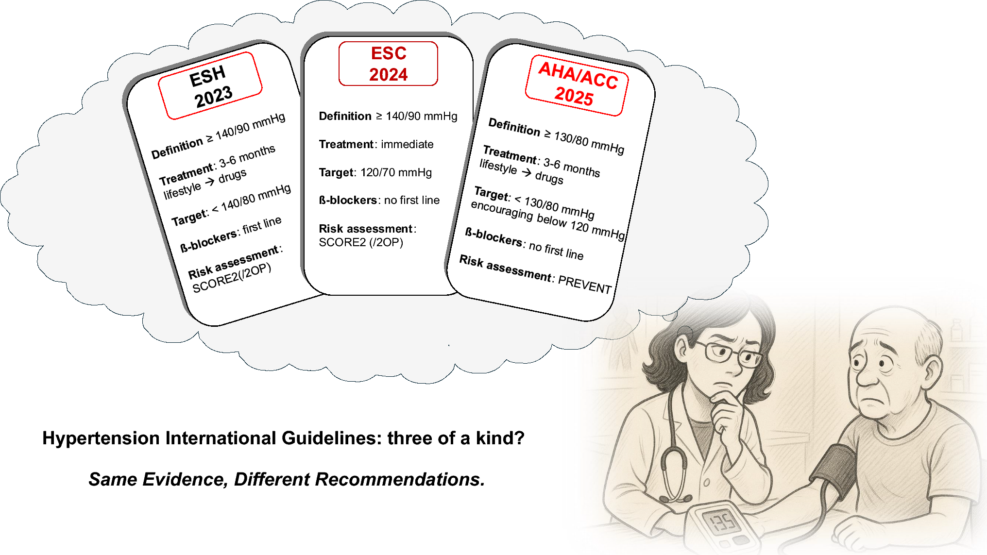 Hypertension International Guidelines: Three of a Kind?