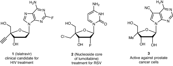 Preparation of C4′-modified nucleoside analogs