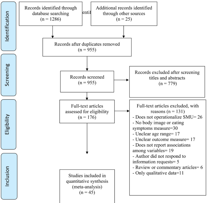 Relation Between Social Media Use and Body Image Concerns and Disordered Eating in Adolescence: A Systematic Review and Meta-Analysis