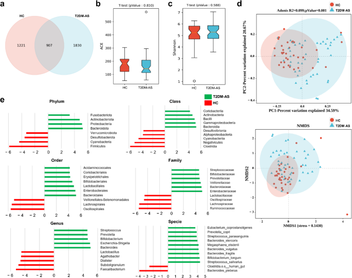 Gut Microbial Dysbiosis in Type 2 Diabetes Patients with Concurrent Atherosclerosis