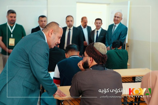 سەرۆکی زانکۆی کۆیە هۆڵەکانی تاقیکردنەوەی بەسەر کردەوە