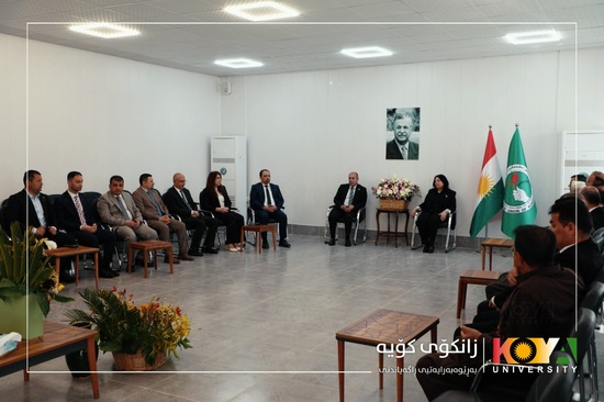 بە مەبەستی گەیاندنی پەیامی پیرۆزباییی دەستبەکاربوون ئەنجوومەنی زانکۆی کۆیە سەردانی خاتوو کوردو عومەریان کرد