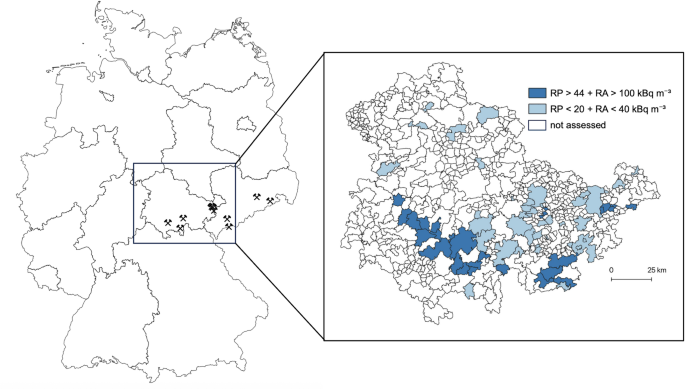 Residential radon exposure and lung cancer histology and stage: a population-based ecological study in Central Germany