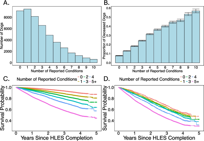 Multimorbidity as a predictor of mortality in companion dogs