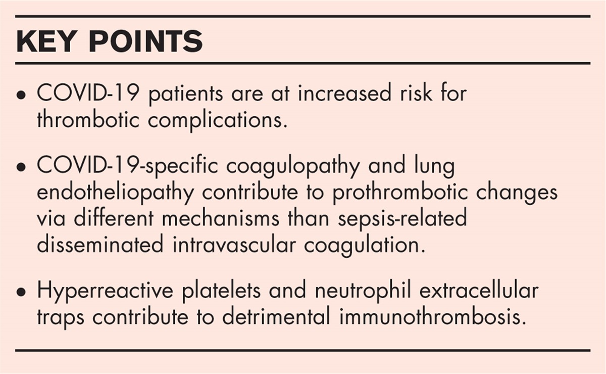 Mechanisms of immunothrombosis in COVID-19
