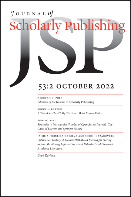 A ‘Thankless Task’? My Work as a Book Review Editor