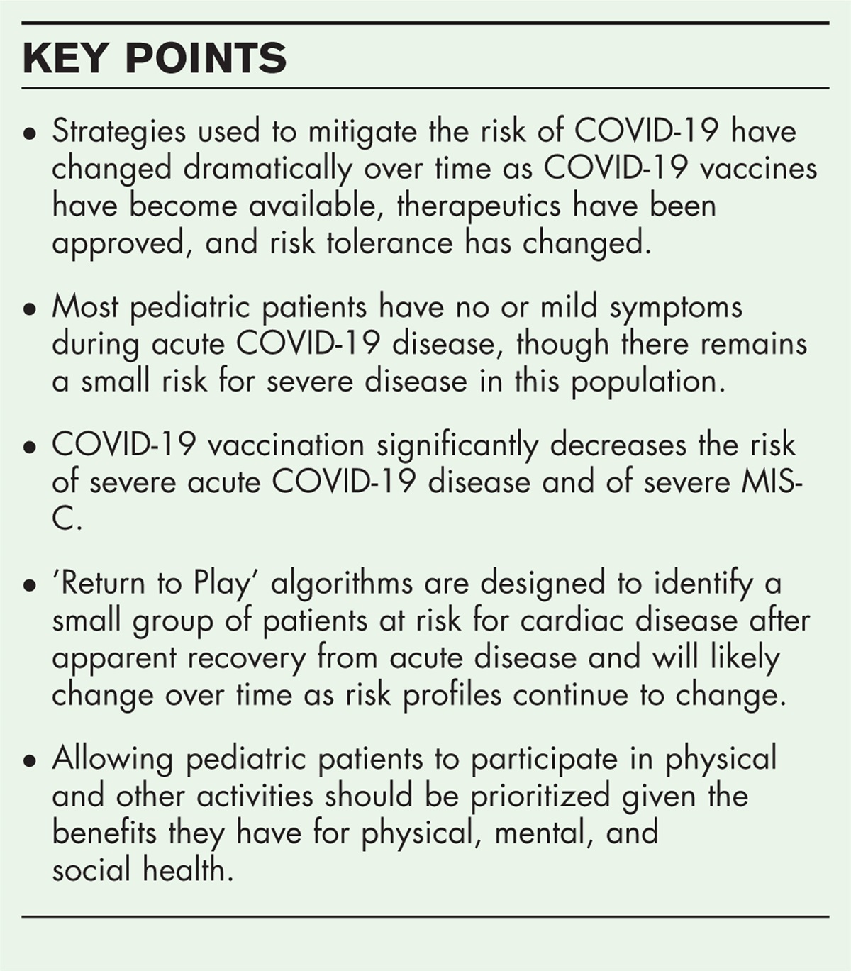Coronavirus disease 2019 and the young heart: prevention, treatment, and return to play